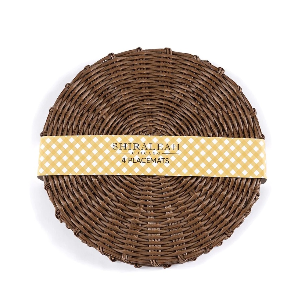 Shiraleah Basket Weave Placemats - Set of 4